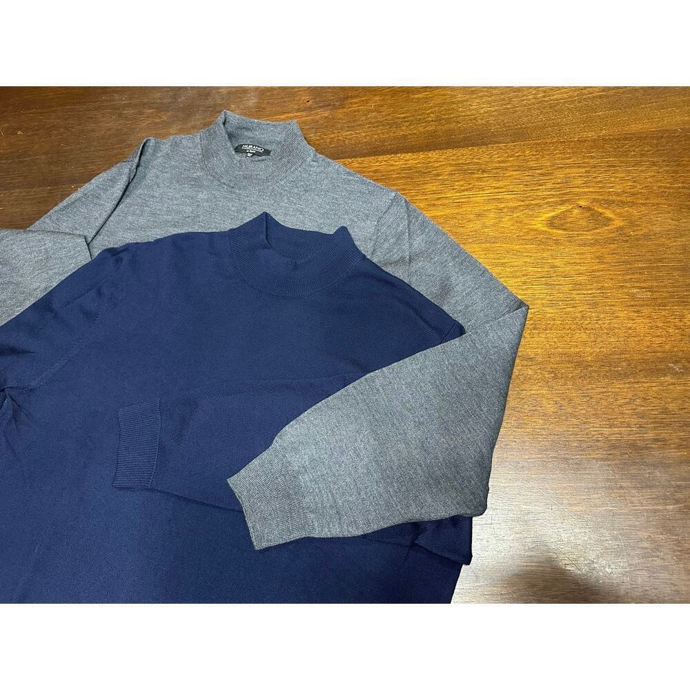 Murano Extra Fine Wool Sweater Bundle Men XL Academia Twee Preppy Classy Flaws